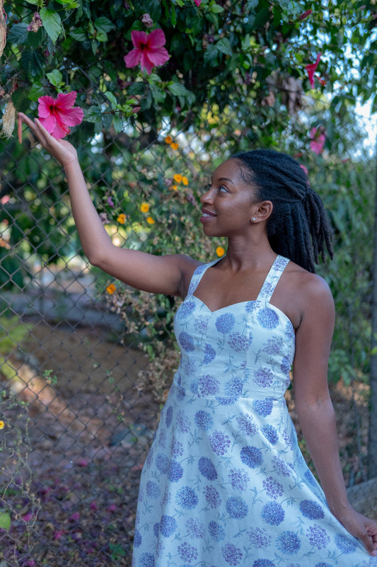 Alyse in Her Dress Dusk Petal