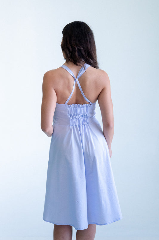 Her Dress in Misty Shore