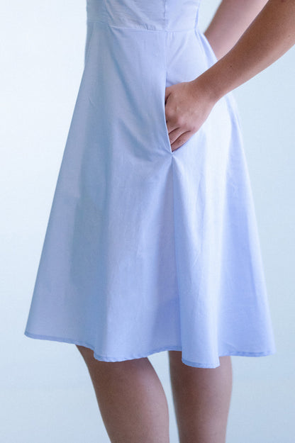 Her Dress in Misty Shore