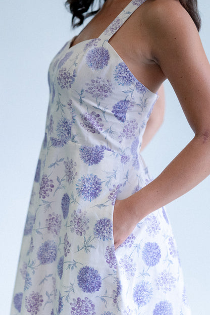 Her Dress in Dusk Petal